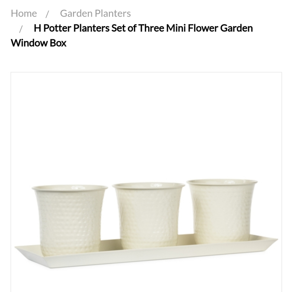 H Potter Planters (Set of 3 Mini)